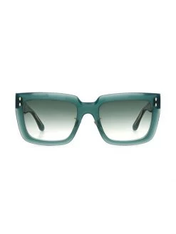Isabel Marant Sophy 55MM Rectangular Sunglasses Green