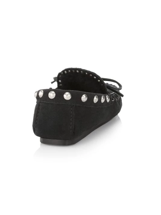 Isabel Marant Faomee Shearling-Lined Studded Suede Moccasins 4 Isabel Marant Faomee Shearling-Lined Studded Suede Moccasins - Image 3