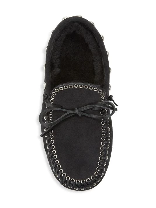 Isabel Marant Faomee Shearling-Lined Studded Suede Moccasins 6 Isabel Marant Faomee Shearling-Lined Studded Suede Moccasins - Image 5