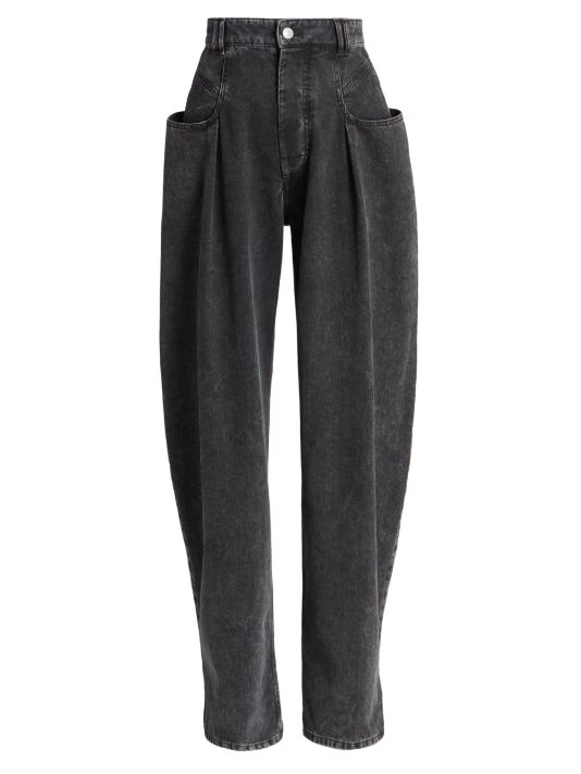 Isabel Marant Vetea High-Rise Acid-Wash Wide-Leg Jeans 3 Isabel Marant Vetea High-Rise Acid-Wash Wide-Leg Jeans