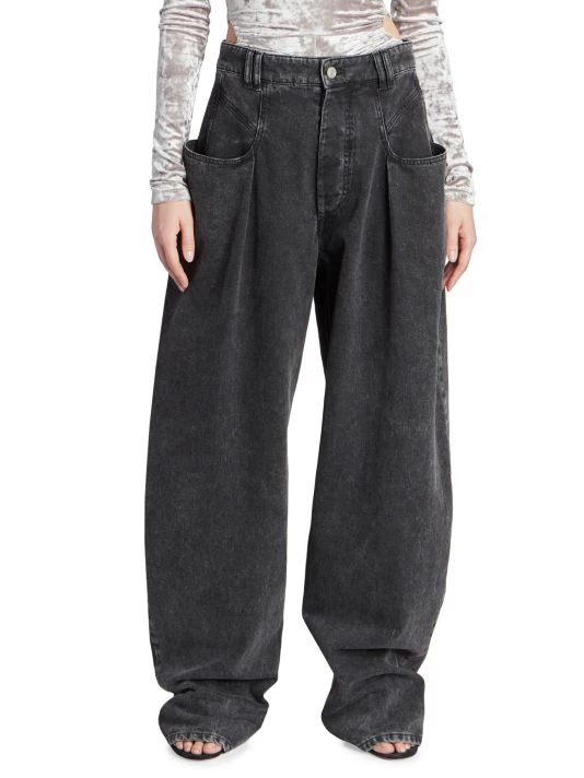 Isabel Marant Vetea High-Rise Acid-Wash Wide-Leg Jeans 5 Isabel Marant Vetea High-Rise Acid-Wash Wide-Leg Jeans - Image 3