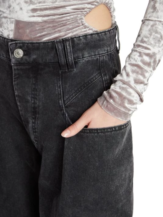 Isabel Marant Vetea High-Rise Acid-Wash Wide-Leg Jeans 8 Isabel Marant Vetea High-Rise Acid-Wash Wide-Leg Jeans - Image 6