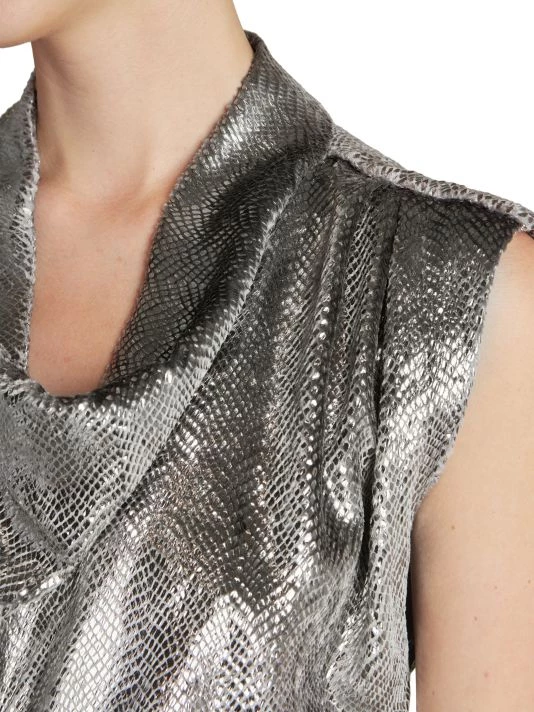 Isabel Marant Rosemaya Ruched Faux-Snakeskin Minidress 8 Isabel Marant Rosemaya Ruched Faux-Snakeskin Minidress - Image 6