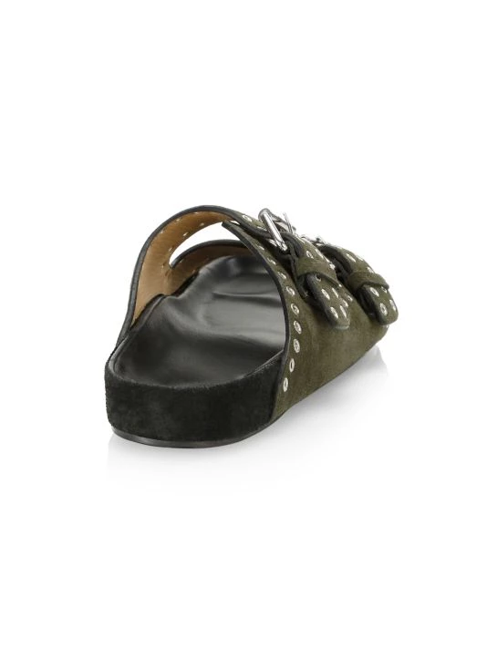Isabel Marant Lenny Suede Buckle Slides 5 Isabel Marant Lenny Suede Buckle Slides - Image 3