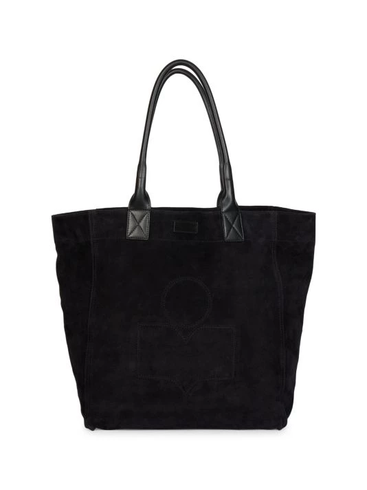 Isabel Marant Yenky Suede Tote Black 3 Isabel Marant Yenky Suede Tote Black