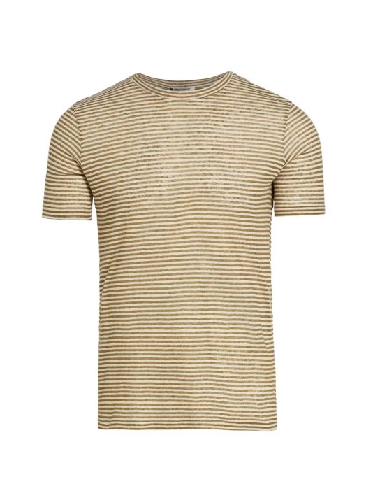Isabel Marant Leon Linen-Blend Crewneck T-Shirt For Men 3 Isabel Marant Leon Linen-Blend Crewneck T-Shirt For Men