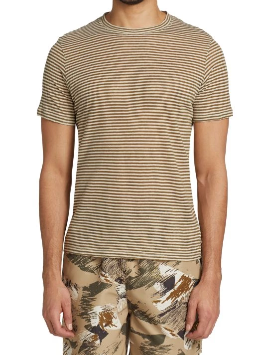 Isabel Marant Leon Linen-Blend Crewneck T-Shirt For Men 5 Isabel Marant Leon Linen-Blend Crewneck T-Shirt For Men - Image 3