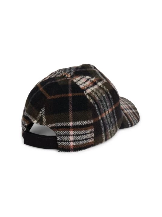 Isabel Marant Tyron Wool-Blend Check Baseball Cap 4 Isabel Marant Tyron Wool-Blend Check Baseball Cap - Image 2