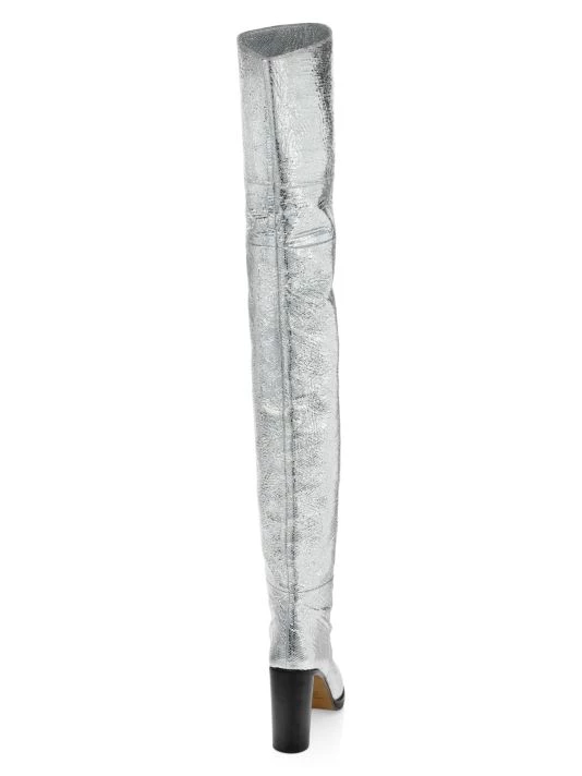 Isabel Marant Lurna Metallic Leather Over-The-Knee Boots 5 Isabel Marant Lurna Metallic Leather Over-The-Knee Boots - Image 3