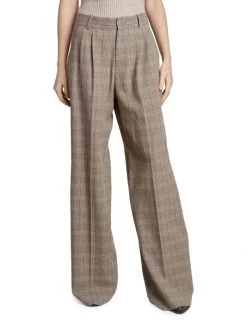 Isabel Marant Jessini High-Rise Checked Wide-Leg Pants -Outlet Isabel Marant Store unnamed file 334