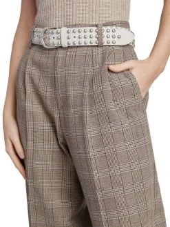 Isabel Marant Jessini High-Rise Checked Wide-Leg Pants -Outlet Isabel Marant Store unnamed file 337