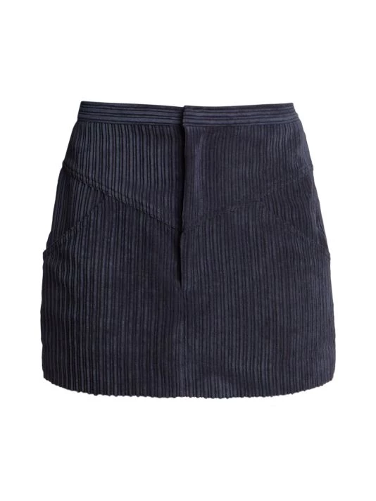 Isabel Marant Melva Corduroy High-Waist Miniskirt Faded Night 5 Isabel Marant Melva Corduroy High-Waist Miniskirt Faded Night - Image 3