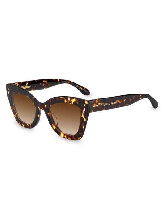 Isabel Marant 51MM Cat Eye Sunglasses Burgandy 4 Isabel Marant 51MM Cat Eye Sunglasses Burgandy - Image 2