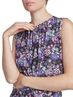 Isabel Marant Samantha Floral Stretch Silk Midi-Dress -Outlet Isabel Marant Store unnamed file 358