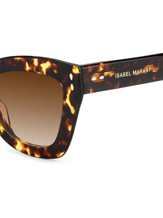 Isabel Marant 51MM Cat Eye Sunglasses Burgandy 5 Isabel Marant 51MM Cat Eye Sunglasses Burgandy - Image 3