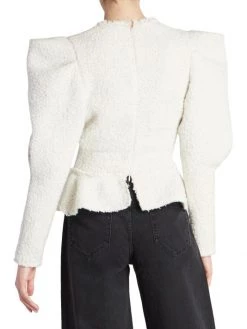 Isabel Marant Giamili Puff-Sleeve & Peplum-Hem Top 10 Isabel Marant Giamili Puff-Sleeve & Peplum-Hem Top -Outlet Isabel Marant Store unnamed file 400