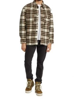 Isabel Marant Kervont Plaid Overshirt For Men Burgundy Ecru 8 Isabel Marant Kervont Plaid Overshirt For Men Burgundy Ecru -Outlet Isabel Marant Store unnamed file 403