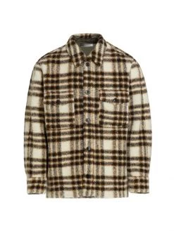 Isabel Marant Kervont Plaid Overshirt For Men Burgundy Ecru 9 Isabel Marant Kervont Plaid Overshirt For Men Burgundy Ecru -Outlet Isabel Marant Store unnamed file 404
