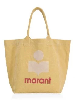Isabel Marant Yenky Logo Tote Yellow -Outlet Isabel Marant Store unnamed file 410
