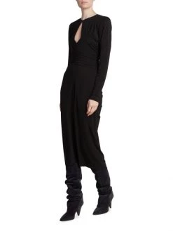 Isabel Marant Jinelima Keyhole Ruched Midi-Dress 11 Isabel Marant Jinelima Keyhole Ruched Midi-Dress -Outlet Isabel Marant Store unnamed file 440