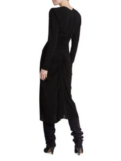 Isabel Marant Jinelima Keyhole Ruched Midi-Dress 12 Isabel Marant Jinelima Keyhole Ruched Midi-Dress -Outlet Isabel Marant Store unnamed file 441