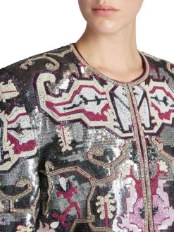 Isabel Marant Harmon Embellished Cotton Crop Jacket -Outlet Isabel Marant Store unnamed file 454