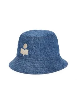Isabel Marant Hayley Logo Denim Bucket Hat For Men
