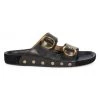 Isabel Marant Lenny Leather Buckle Slides