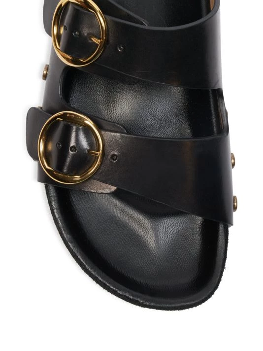 Isabel Marant Lenny Leather Buckle Slides 6 Isabel Marant Lenny Leather Buckle Slides - Image 4
