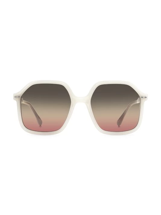 Isabel Marant 55MM Square Sunglasses Ivory 8 Isabel Marant 55MM Square Sunglasses Ivory - Image 6