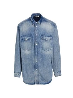 Isabel Marant Jack Long-Sleeve Denim Shirt For Men