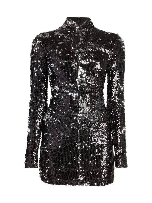 Isabel Marant Marnela Sequin Cotton Cut-Out Minidress 3 Isabel Marant Marnela Sequin Cotton Cut-Out Minidress
