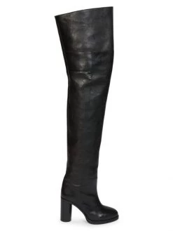 Isabel Marant Lurna Leather Over-The-Knee Boots