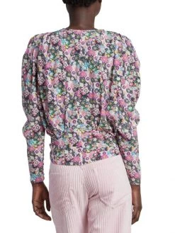 Isabel Marant Zarga Floral Silk-Blend Top -Outlet Isabel Marant Store unnamed file 598