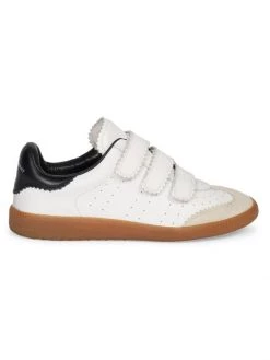 Isabel Marant Beth Grip-Tape Leather Sneakers