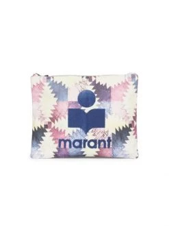 Isabel Marant Nettia Canvas Logo Pouch