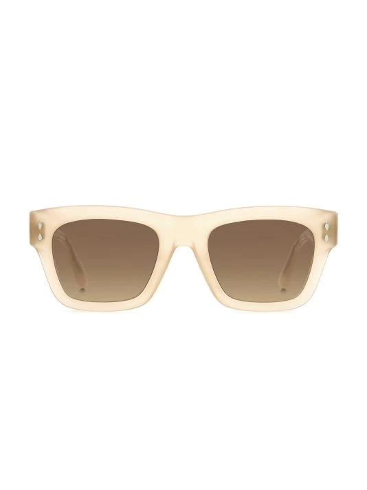 Isabel Marant 51MM Rectangular Sunglasses Black Tan 3 Isabel Marant 51MM Rectangular Sunglasses Black Tan