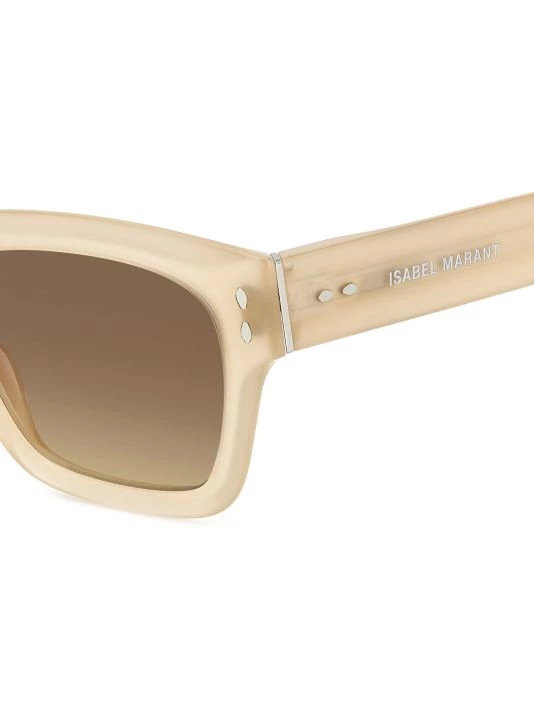 Isabel Marant 51MM Rectangular Sunglasses Black Tan 5 Isabel Marant 51MM Rectangular Sunglasses Black Tan - Image 3