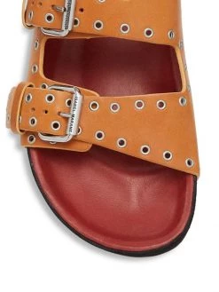 Isabel Marant Lennyo Grommet Leather Slides -Outlet Isabel Marant Store unnamed file 612