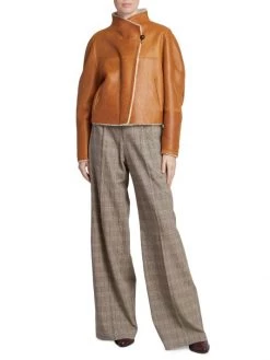 Isabel Marant Leather Shearling-Lined Jacket -Outlet Isabel Marant Store unnamed file 620