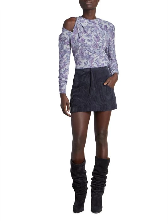 Isabel Marant Torence Paisley Silk Cut-Out Top 4 Isabel Marant Torence Paisley Silk Cut-Out Top - Image 2