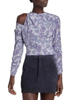 Isabel Marant Torence Paisley Silk Cut-Out Top 10 Isabel Marant Torence Paisley Silk Cut-Out Top -Outlet Isabel Marant Store unnamed file 624