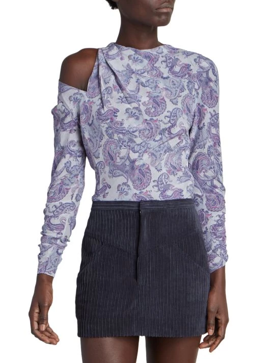 Isabel Marant Torence Paisley Silk Cut-Out Top 5 Isabel Marant Torence Paisley Silk Cut-Out Top - Image 3