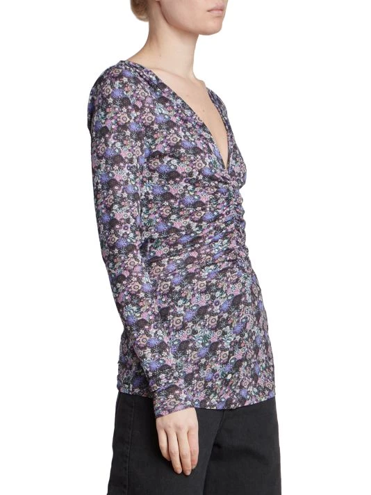Isabel Marant Jenifer Ruched Long-Sleeve Top 6 Isabel Marant Jenifer Ruched Long-Sleeve Top - Image 4