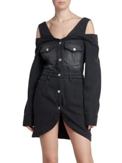 Isabel Marant Pelona Cold-Shoulder Denim Minidress 10 Isabel Marant Pelona Cold-Shoulder Denim Minidress -Outlet Isabel Marant Store unnamed file 673