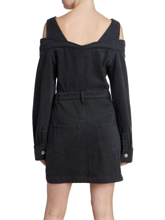 Isabel Marant Pelona Cold-Shoulder Denim Minidress 7 Isabel Marant Pelona Cold-Shoulder Denim Minidress - Image 5