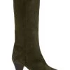Isabel Marant Rouxy Suede Pointed-Toe Boots Khaki 1 Isabel Marant Rouxy Suede Pointed-Toe Boots Khaki -Outlet Isabel Marant Store unnamed file 703