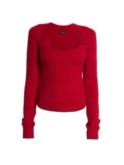 Isabel Marant Bailey Cashmere & Wool Sweater Red 6 Isabel Marant Bailey Cashmere & Wool Sweater Red -Outlet Isabel Marant Store unnamed file 71