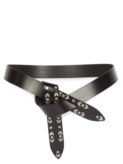 Isabel Marant Lecce Embellished Leather Wrap Belt