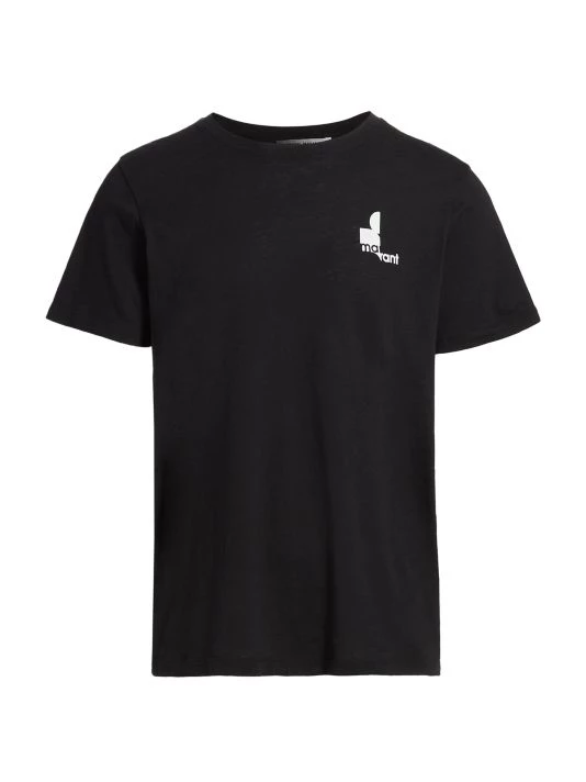 Isabel Marant Zafferh Crewneck T-Shirt For Men White 3 Isabel Marant Zafferh Crewneck T-Shirt For Men White